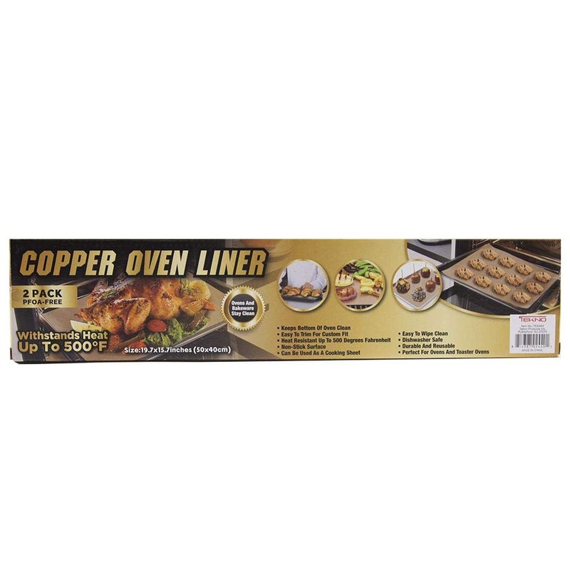 Tekno- 2 Pack Copper Oven Liners - Image 3